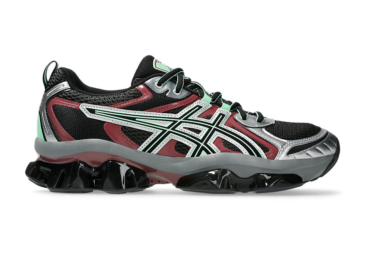 Asics Gel Quantum Kinetic Silver Green Maroon 1203a270 027 3