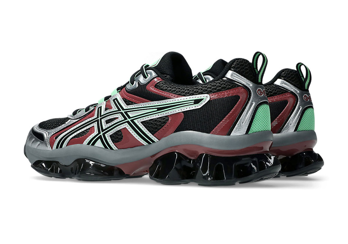 Asics Gel Quantum Kinetic Silver Green Maroon 1203a270 027 4