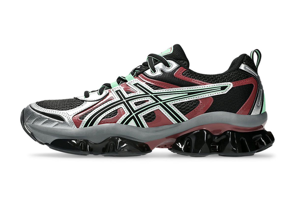 Asics Gel Quantum Kinetic Silver Green Maroon 1203a270 027 7