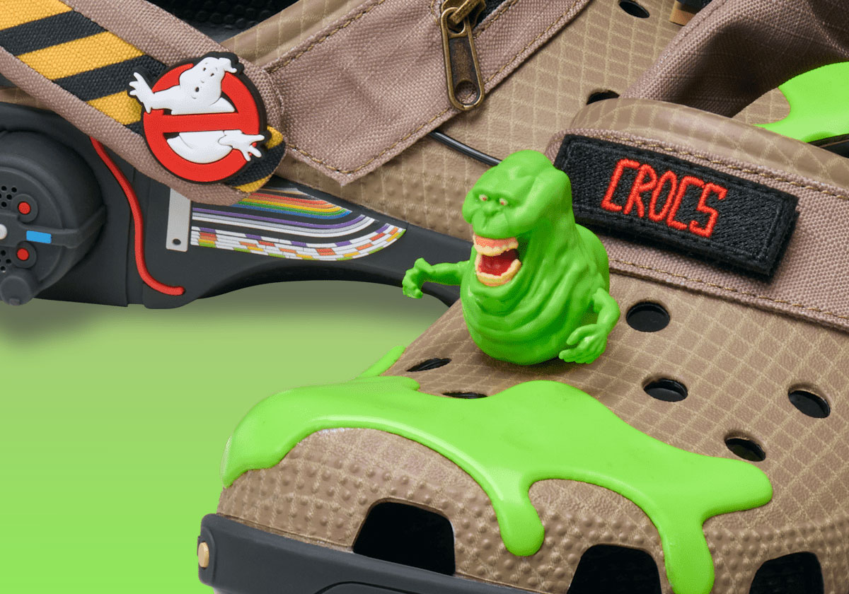 Slimer Stands Tall On The Ghostbusters x Crocs Classic Clog