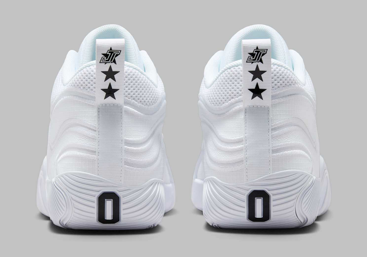 The Jordan Tatum 3 Wears Three Stars For This Black/White Colorway