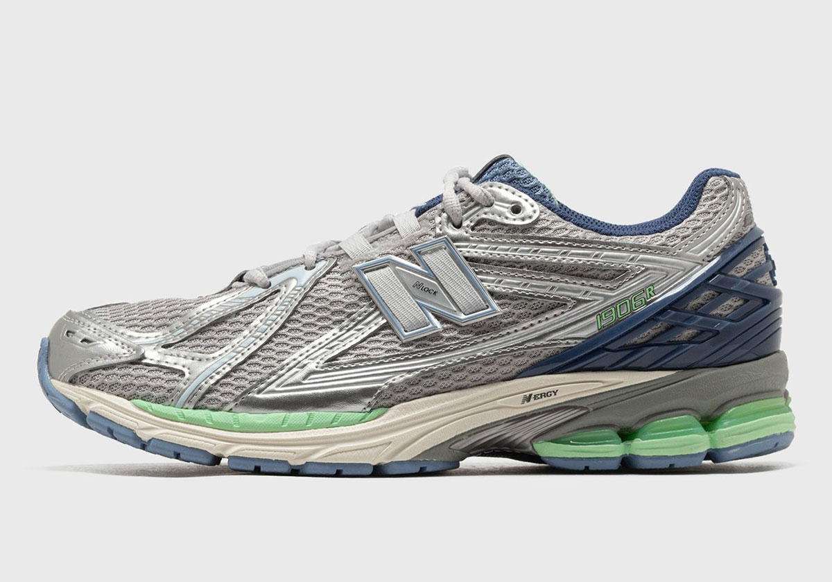 New Balance 1906r Silver Metallic Blue Mint U1906rcr 1