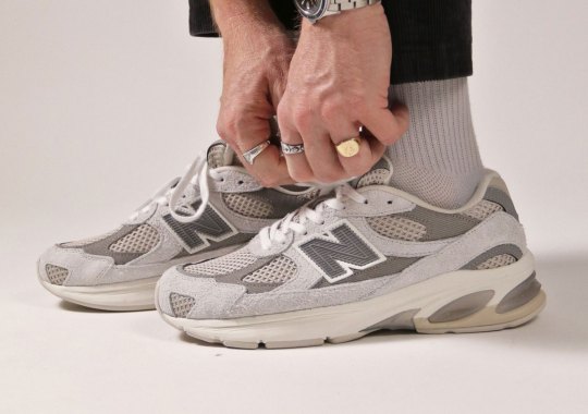 Grey Hairy Suede Lands On The New Balance 2010