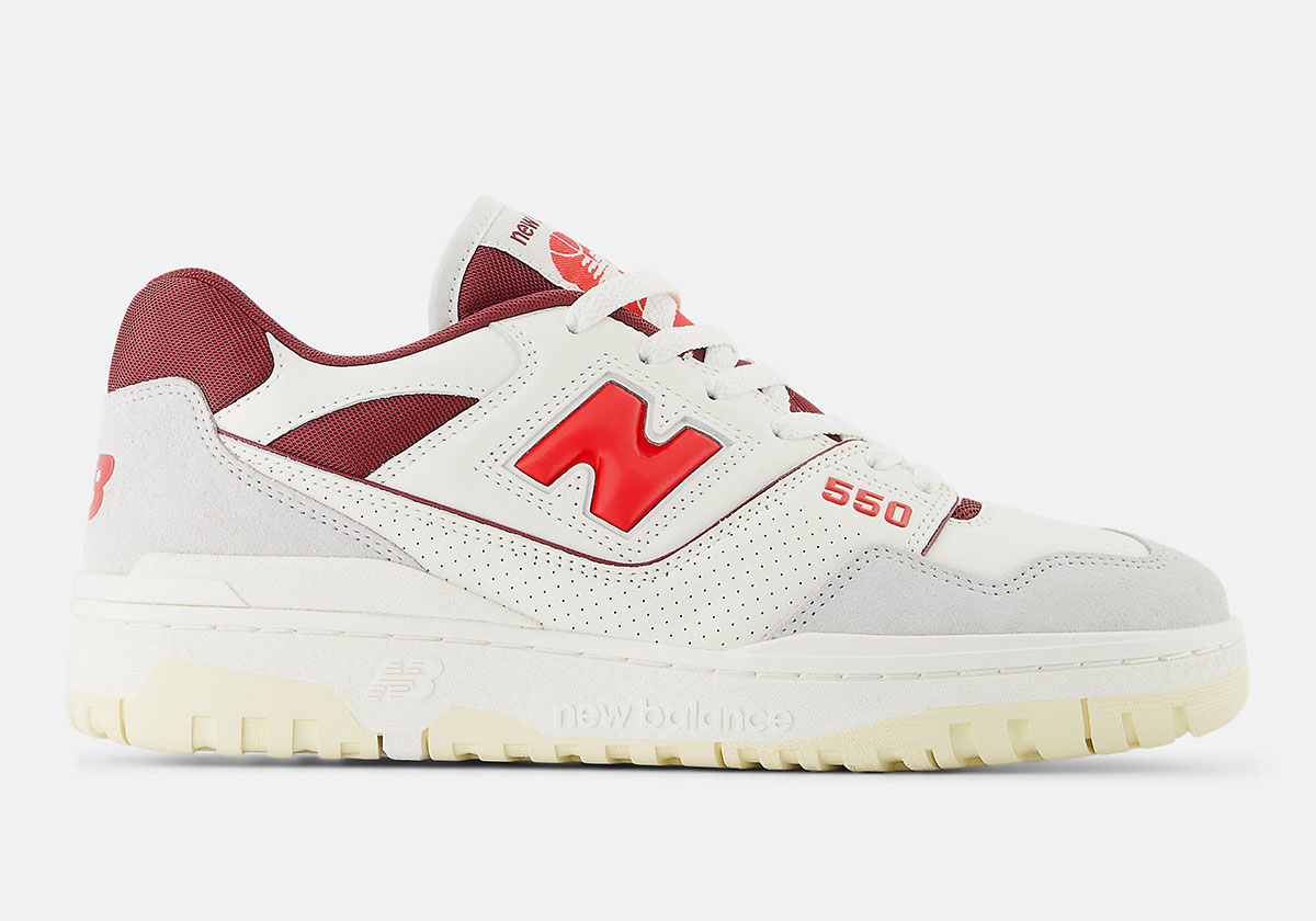 New Balance 550 Sea Salt True Red Bb550emr 1