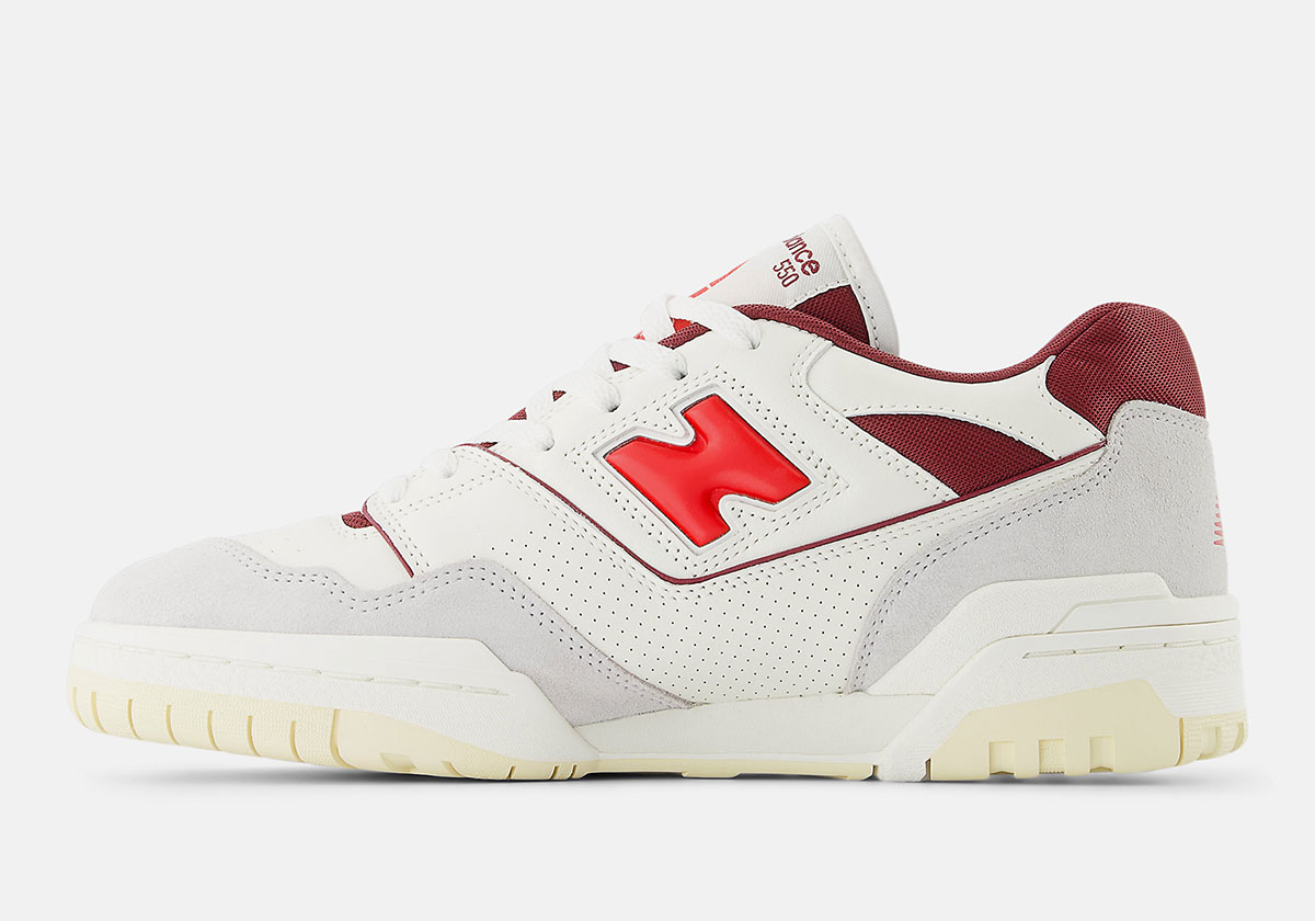 New Balance 550 Sea Salt True Red Bb550emr 4