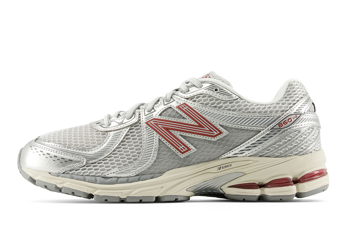 New Balance 860v2 Silver Red Ml860gc2 2