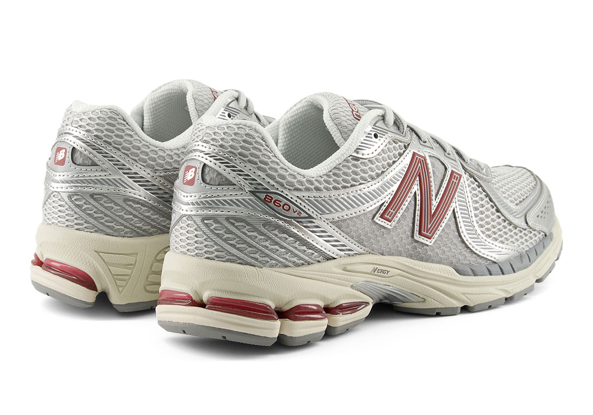 New Balance 860v2 Silver Red Ml860gc2 4