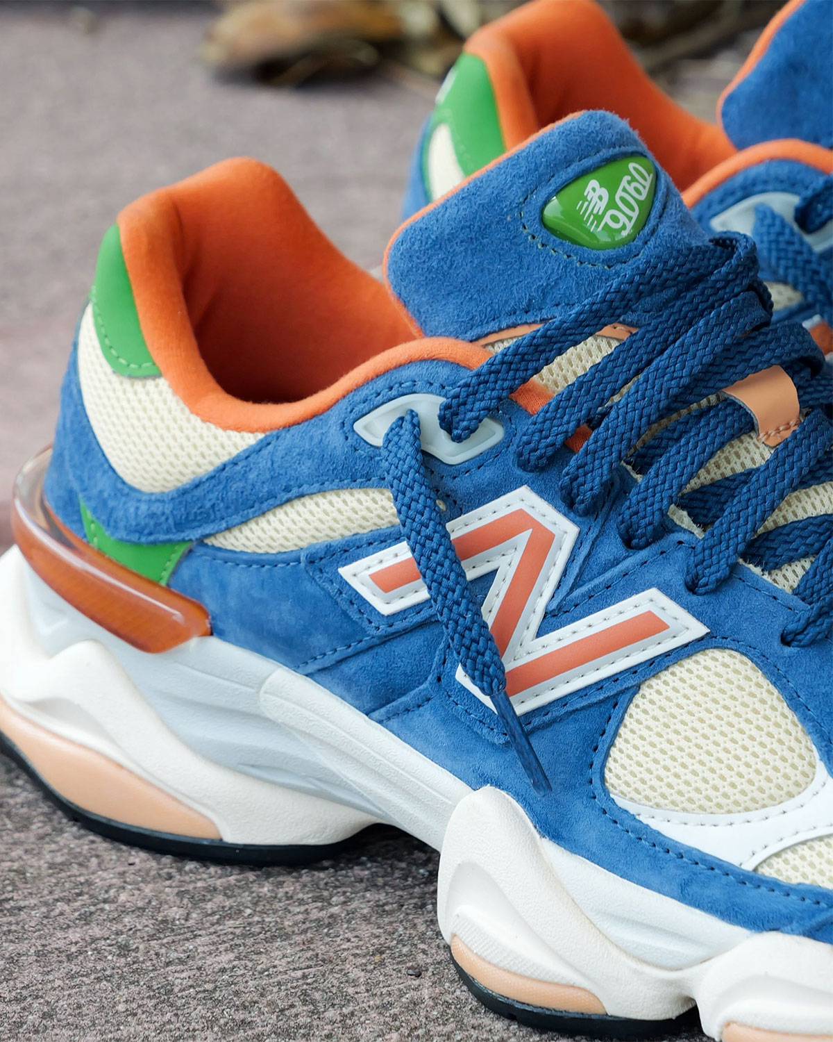 New Balance 9060 Blue Orange Green U9060ldc 4