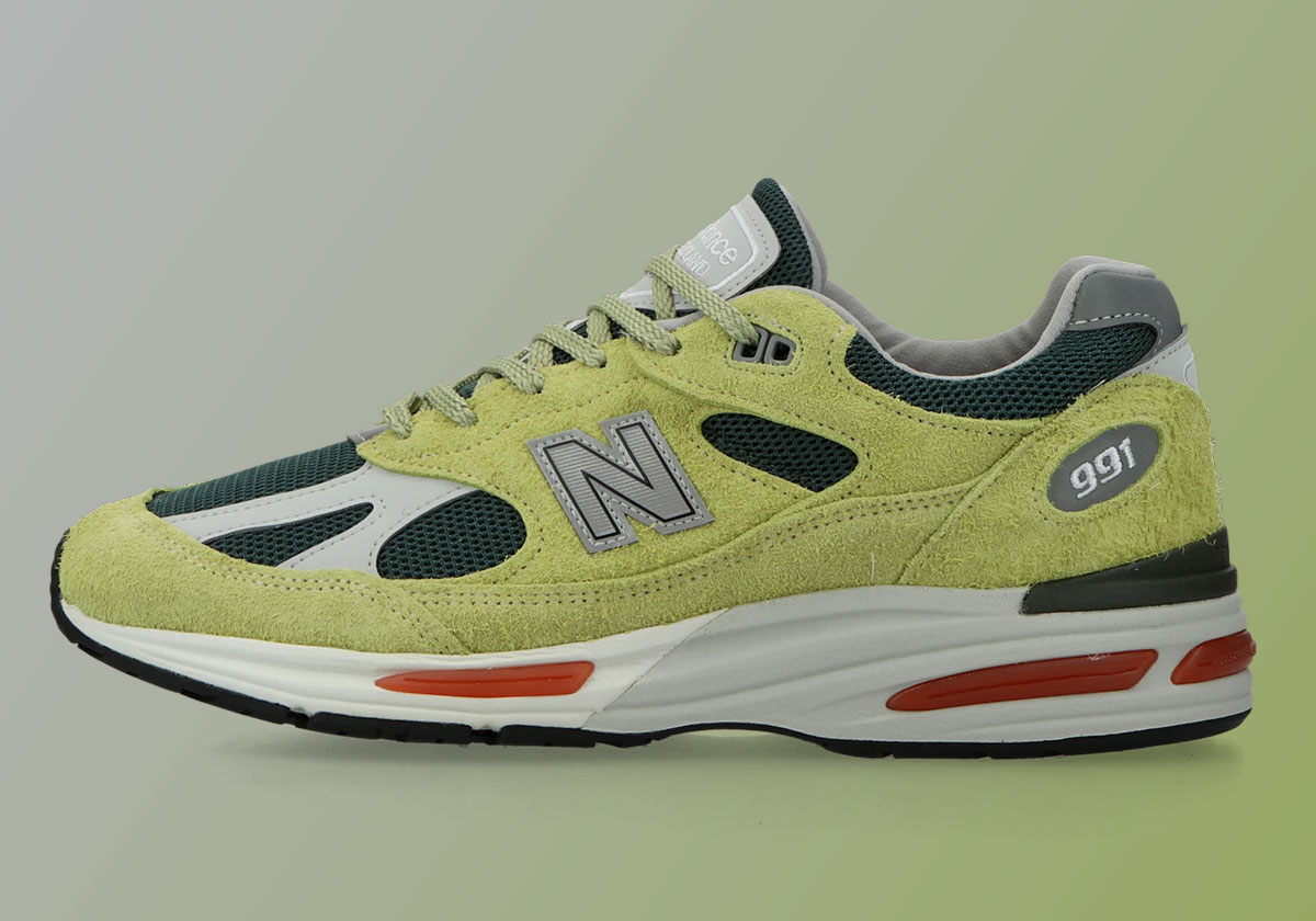 New Balance 991v2 Green U991gt2 4