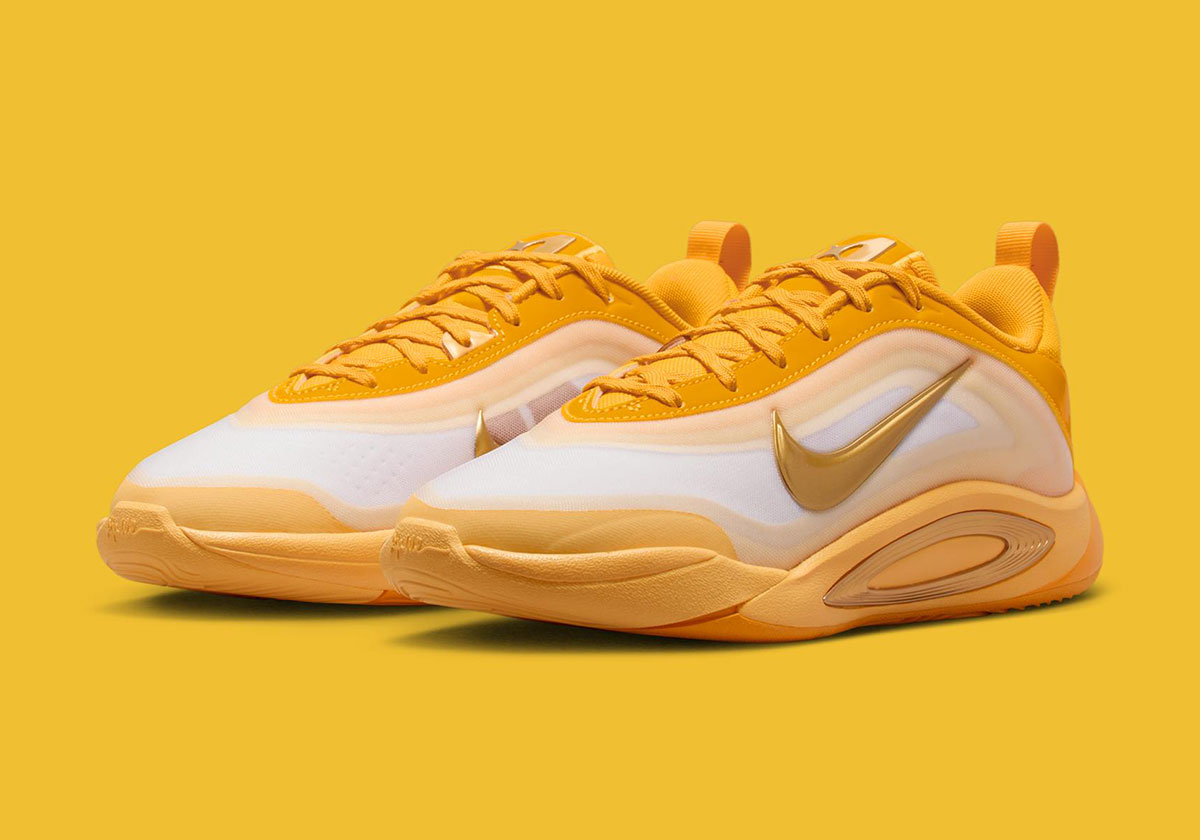 Nike A One Gs Topaz Gold Metallic Gold Soft Yellow Alabaster Hf7001 700 7