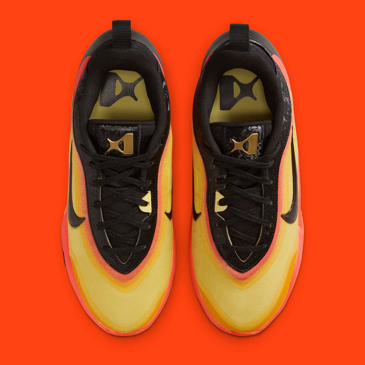 Nike A One Gs Yellow Orange Black Im5743 001 1