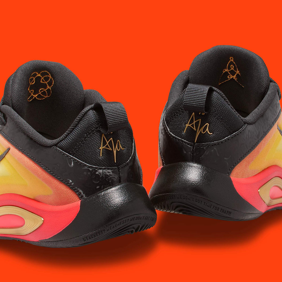 Nike A One Gs Yellow Orange Black Im5743 001 5