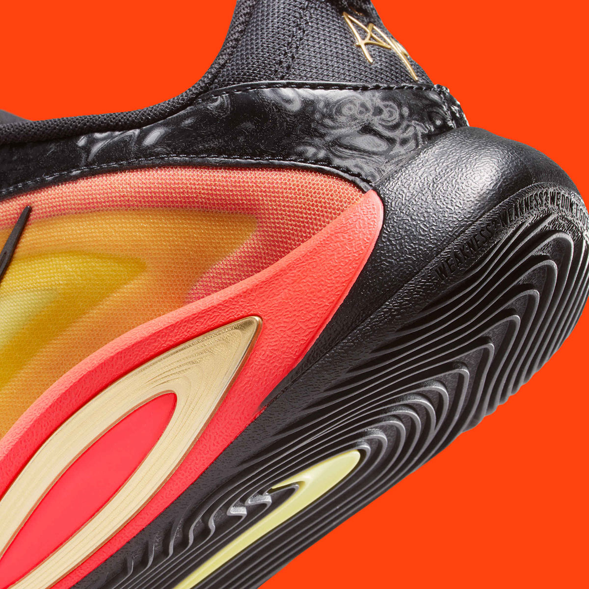 Nike A One Gs Yellow Orange Black Im5743 001 6