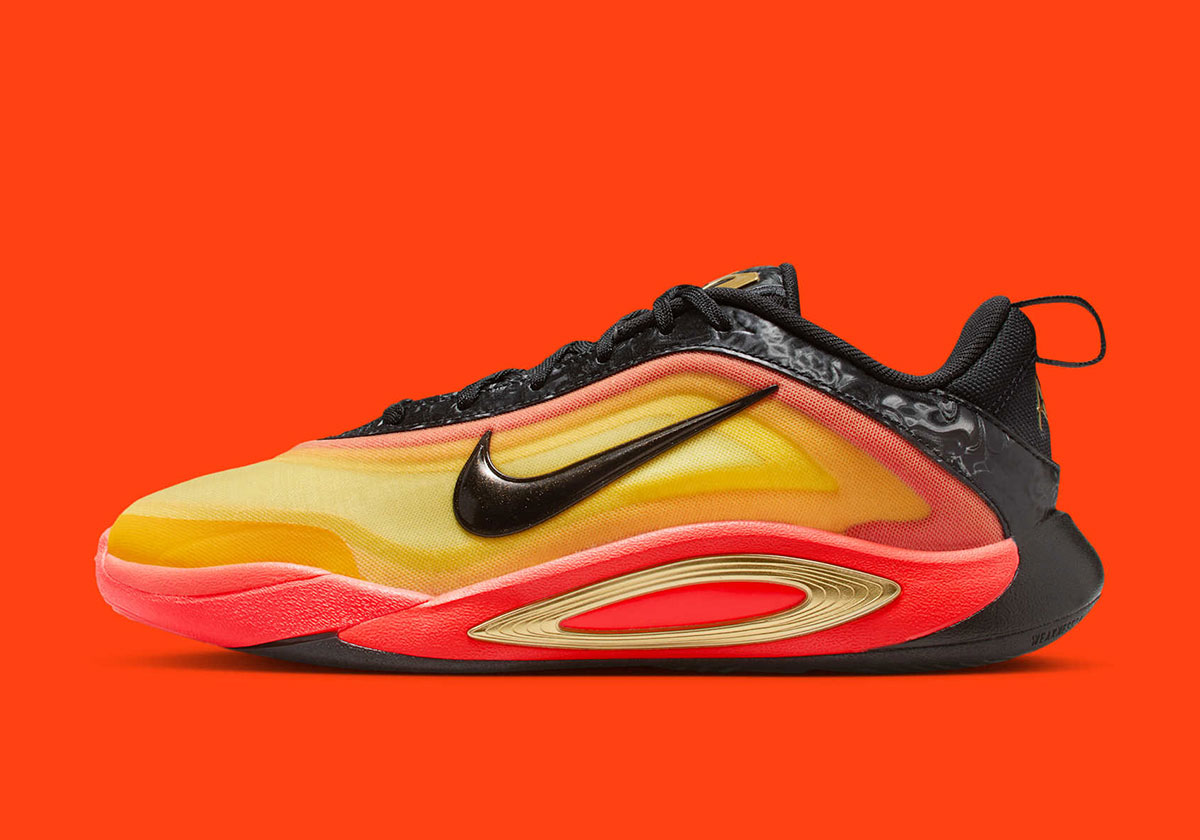 Nike A One Gs Yellow Orange Black Im5743 001 9