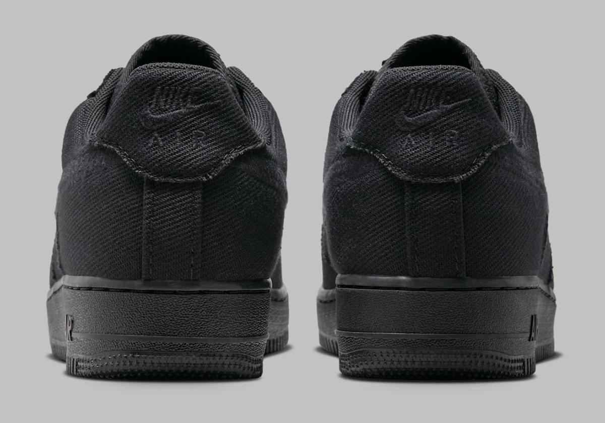 Nike Air Force 1 Low Black Canvas Hv1204 002 3