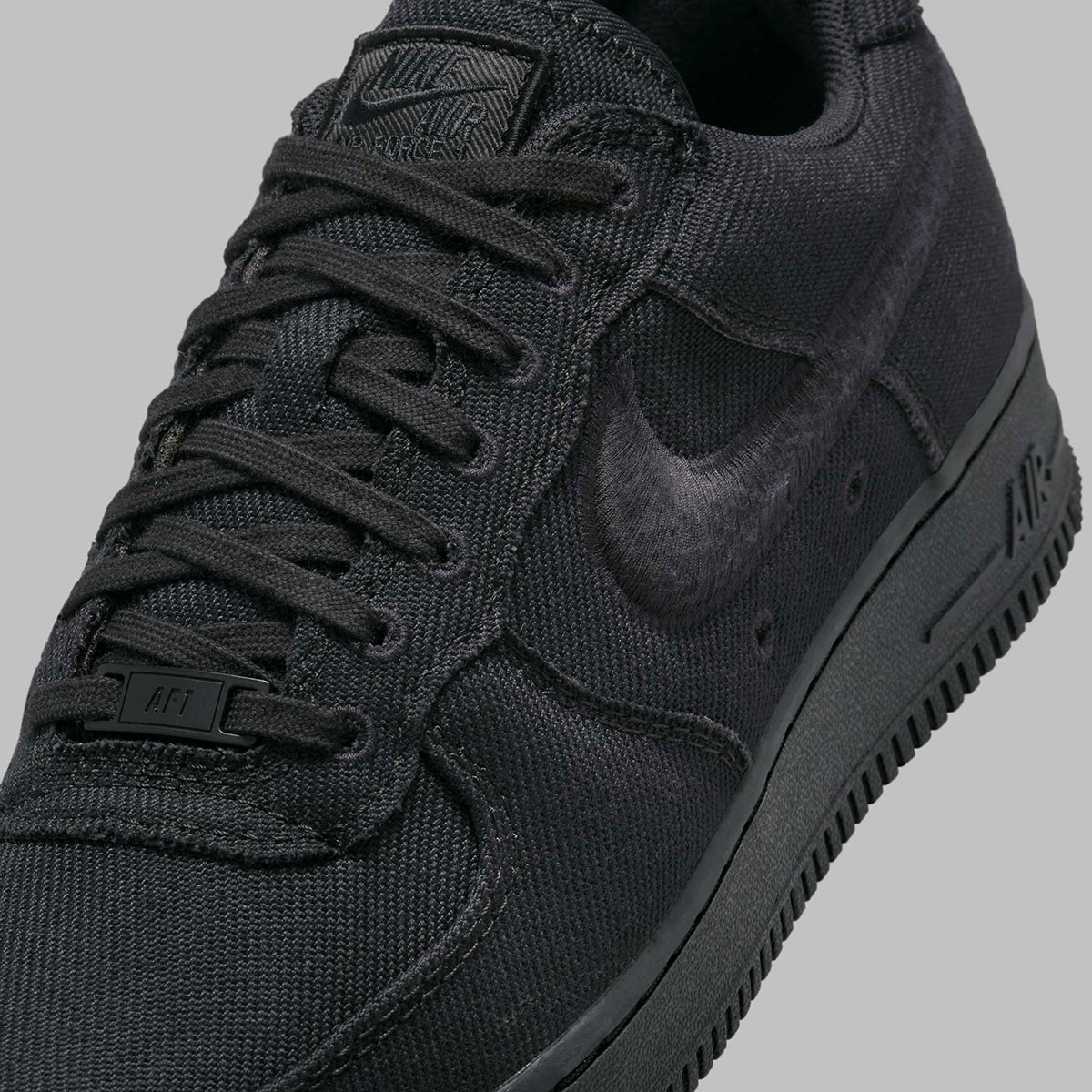 Nike Air Force 1 Low Black Canvas Hv1204 002 4