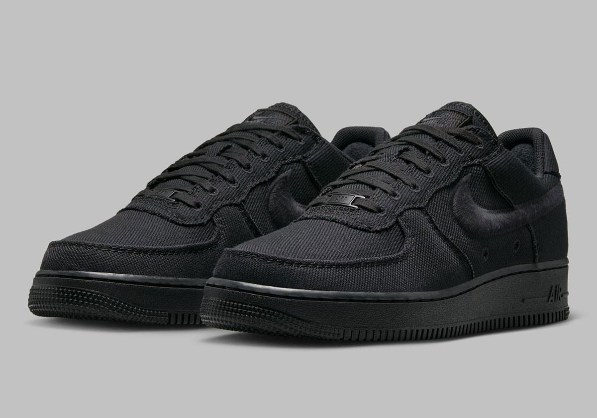 Nike Air Force 1 Low Black Canvas Hv1204 002 5