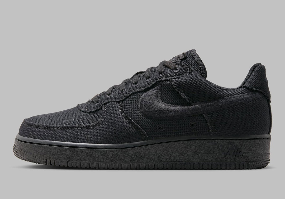 Nike Air Force 1 Low Black Canvas Hv1204 002 7
