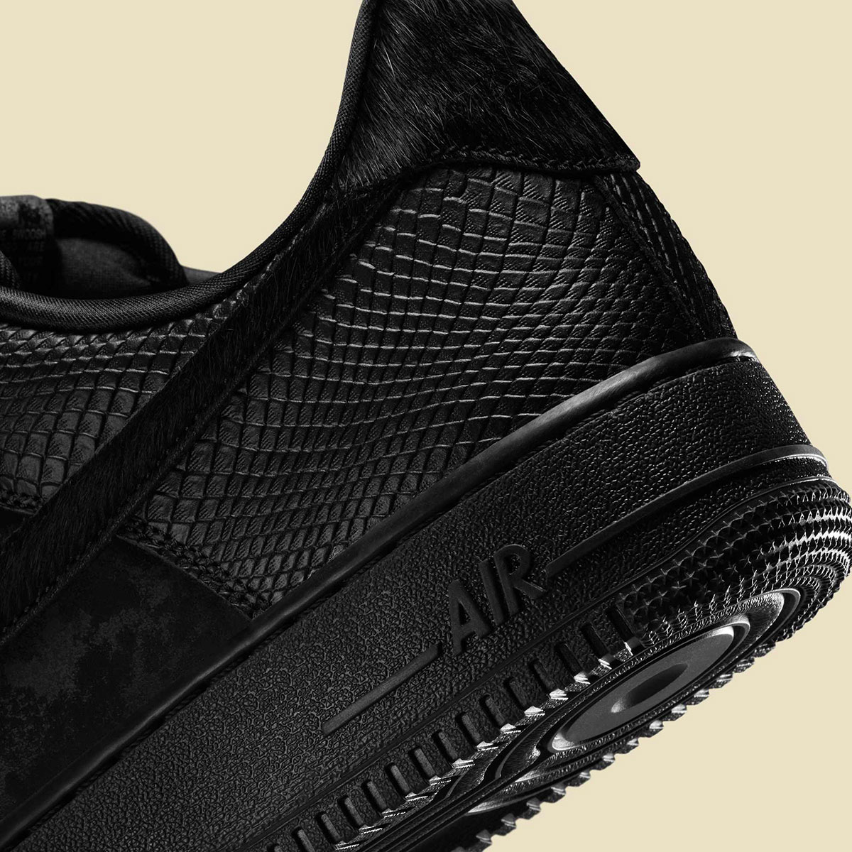 Nike Air Force 1 Low Black Luxury Materials Hq1977 001 1