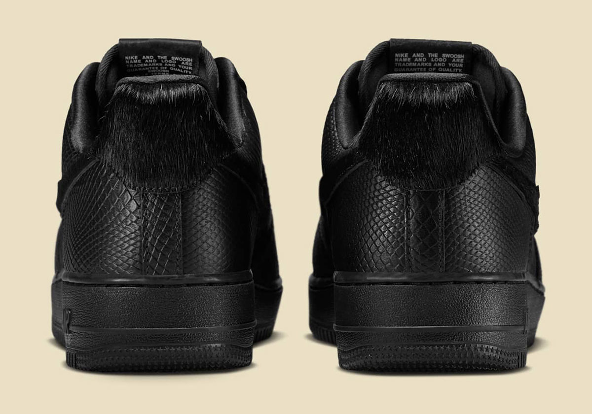 Nike Air Force 1 Low Black Luxury Materials Hq1977 001 3