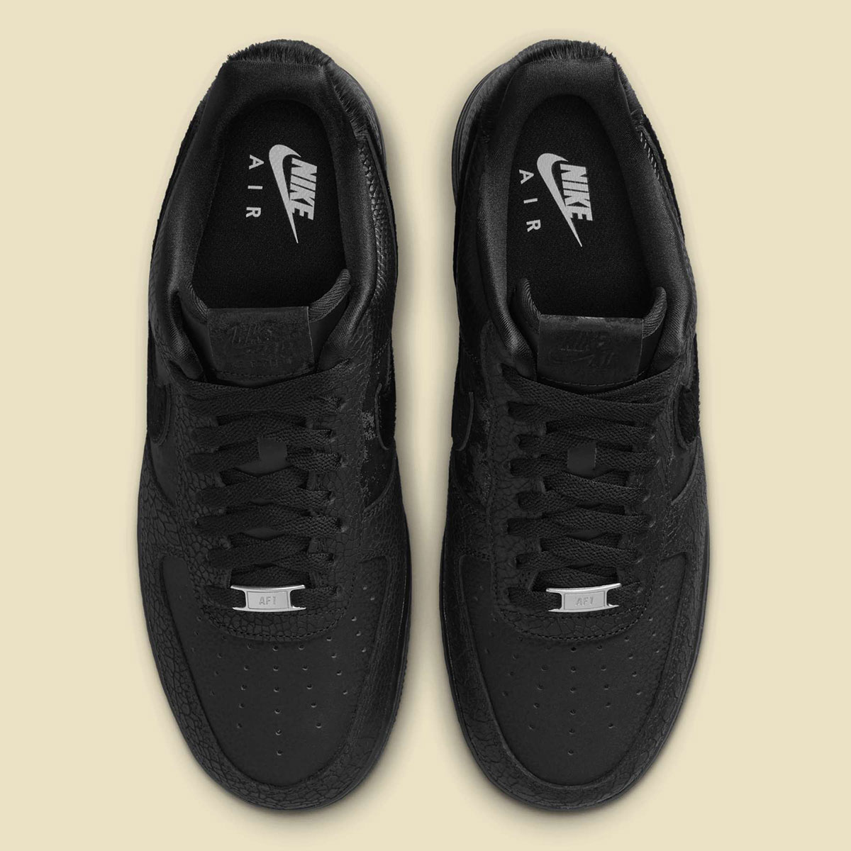 Nike Air Force 1 Low Black Luxury Materials Hq1977 001 7
