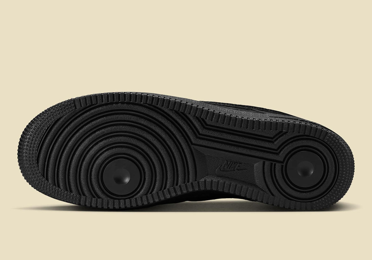 Nike Air Force 1 Low Black Luxury Materials Hq1977 001 8