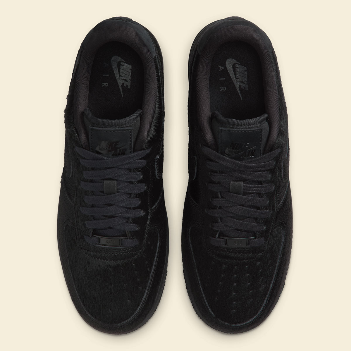 Nike Air Force 1 Low Black Pony Hair Ii7398 001 3