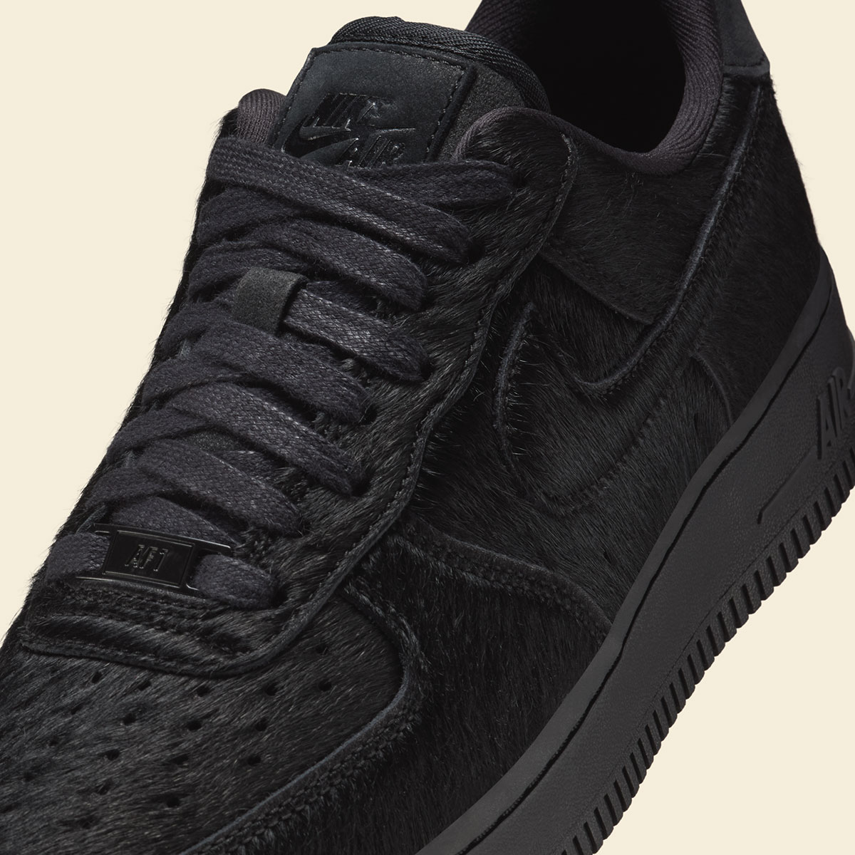 Nike Air Force 1 Low Black Pony Hair Ii7398 001 6