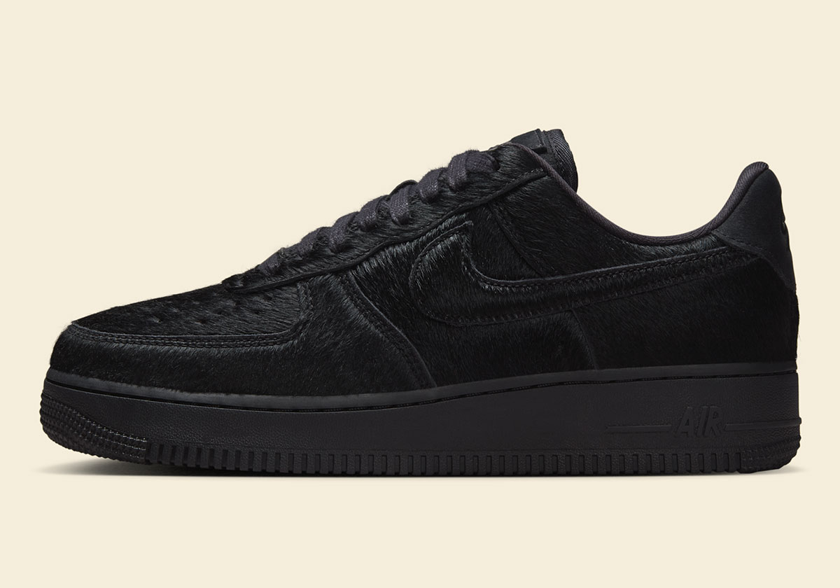 Nike Air Force 1 Low Black Pony Hair Ii7398 001 8