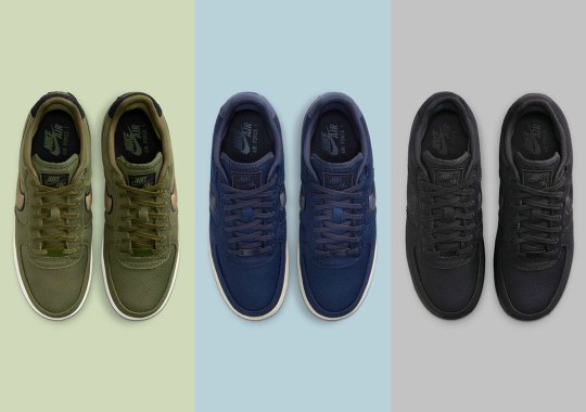 Nike’s $100 Canvas Air Force 1 Appears In Three New Colors