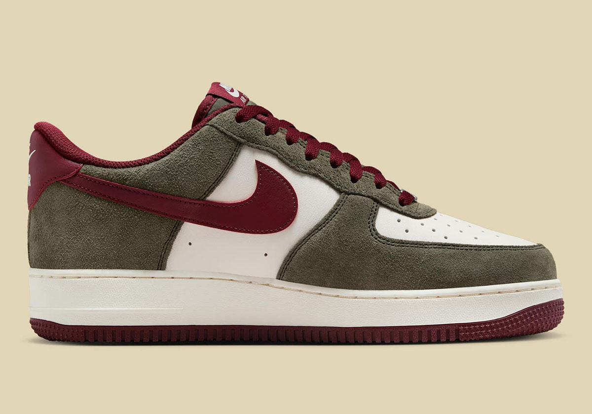 Nike Air Force 1 Low Cargo Khaki Pale Ivory Dark Team Red Fq8714 302 5