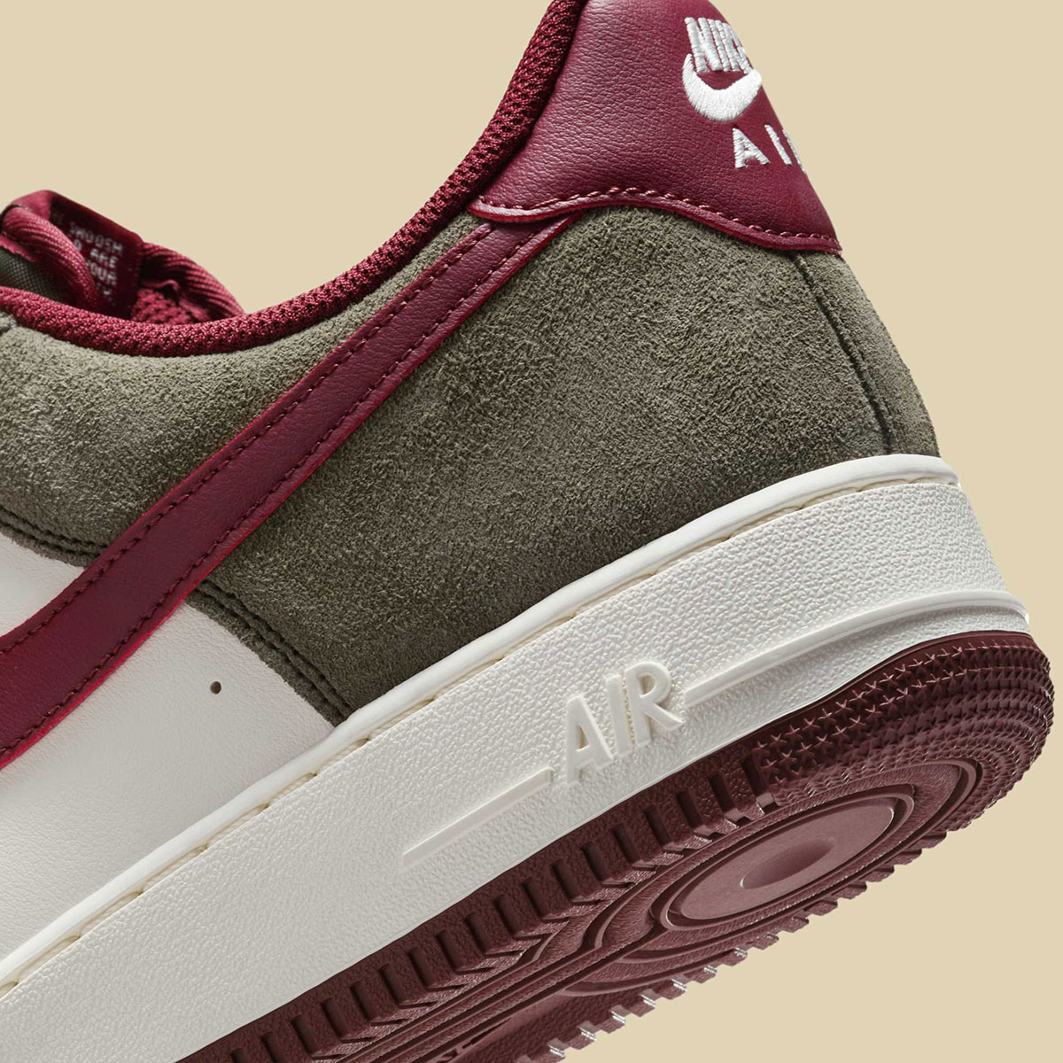 Nike Air Force 1 Low Cargo Khaki Pale Ivory Dark Team Red Fq8714 302 6