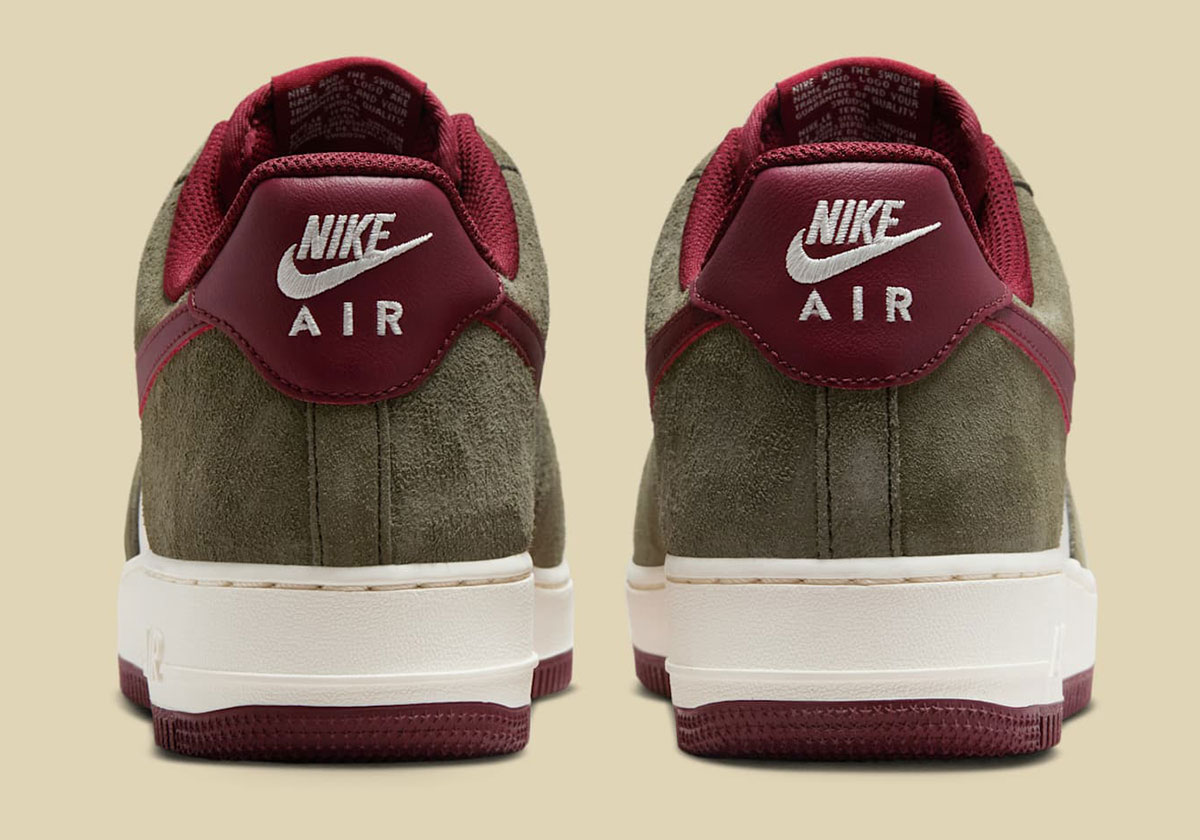 Nike Air Force 1 Low Cargo Khaki Pale Ivory Dark Team Red Fq8714 302 8
