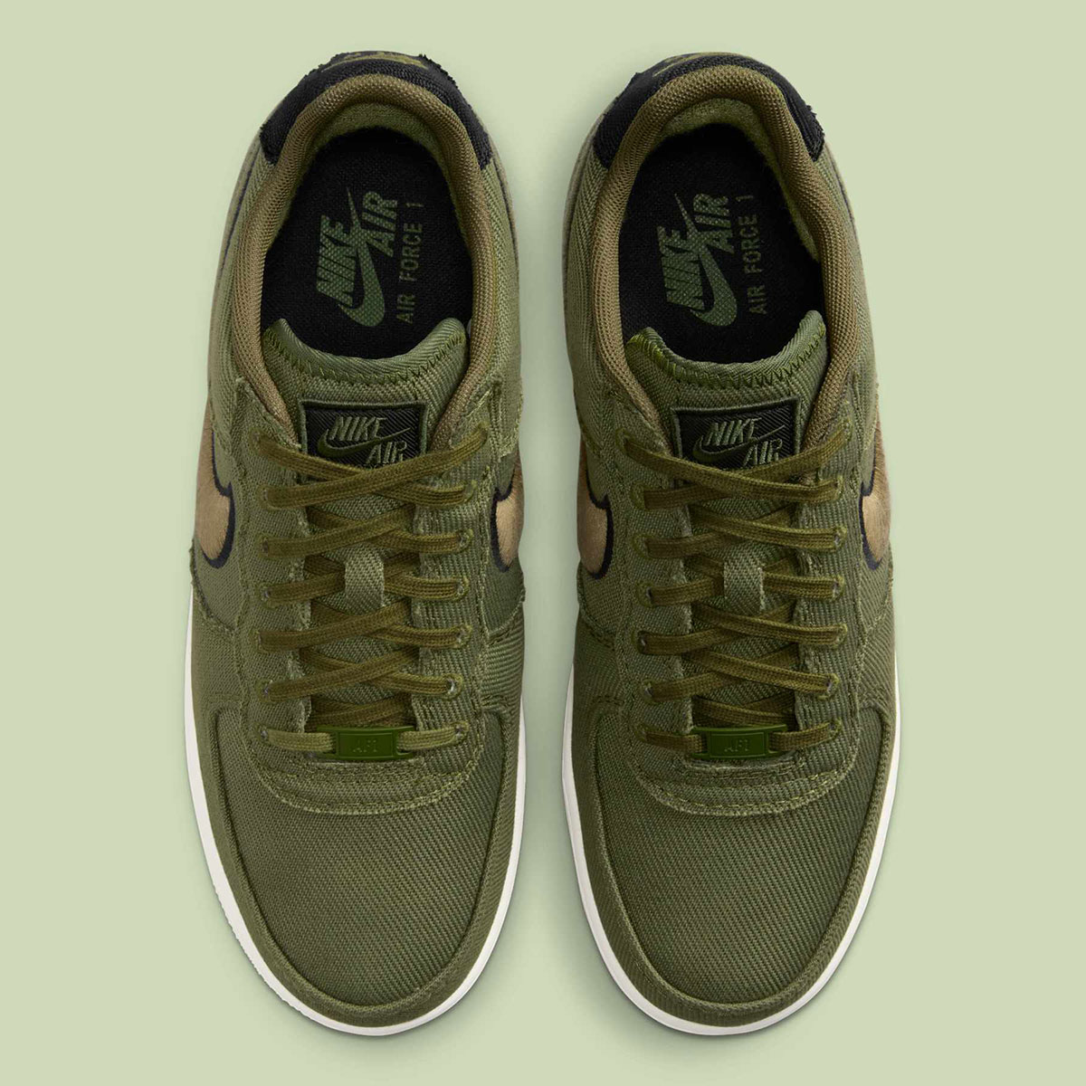 Nike Air Force 1 Low Green Canvas Hv1204 300 3