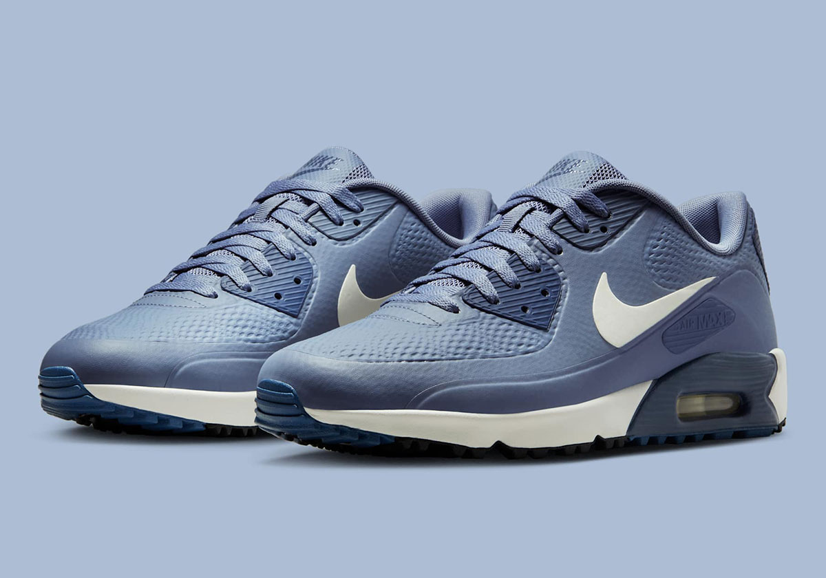 The Nike Air Max 90 Golf Preps For Tee Time In "Ashen Slate/Diffused Blue"
