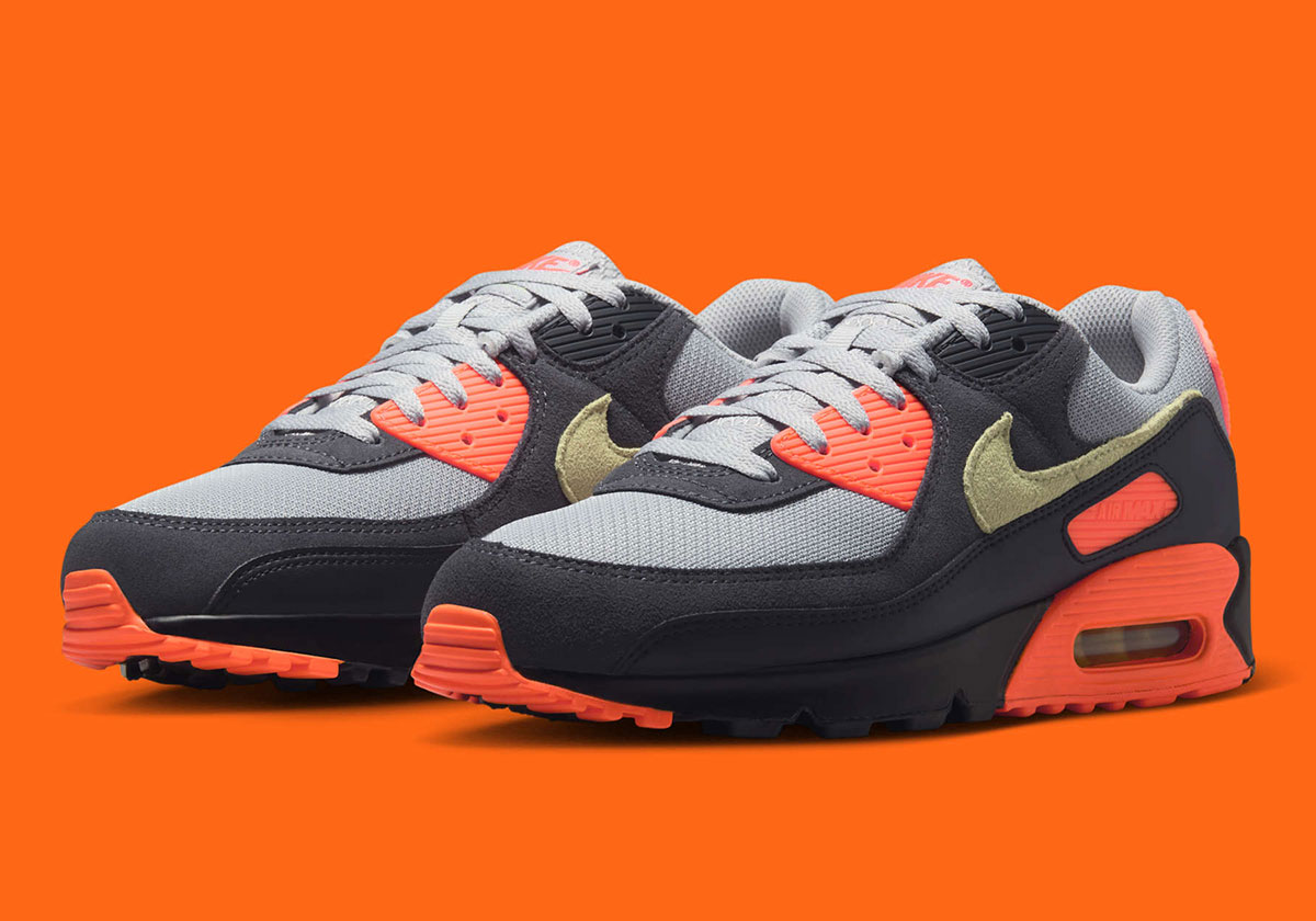 The Nike Air Max 90 Lights Up A Dusky "Hyper Crimson" Look