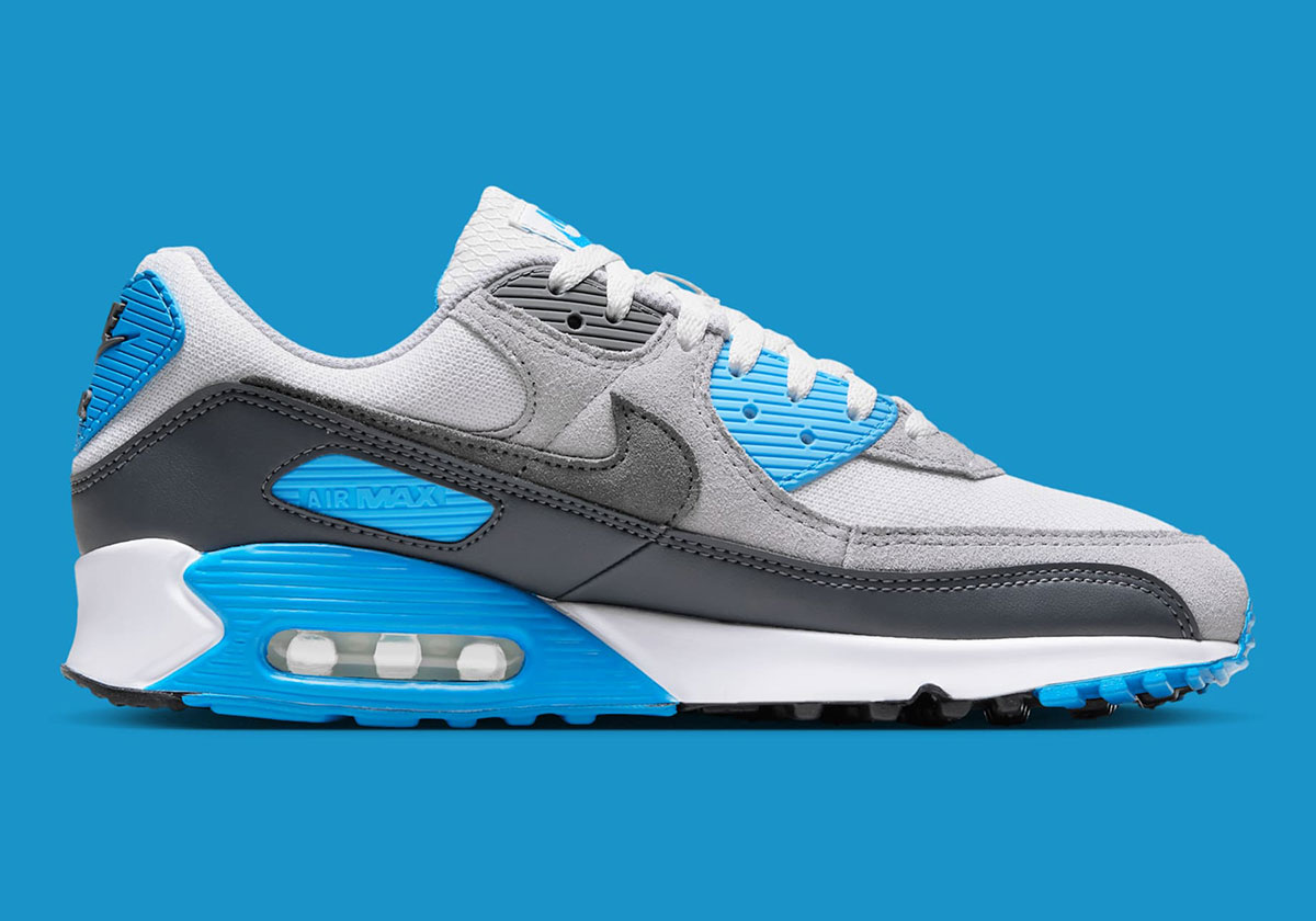 Nike Air Max 90 Platinum Tint Blue Lightning Wolf Grey Dm0029 019 4