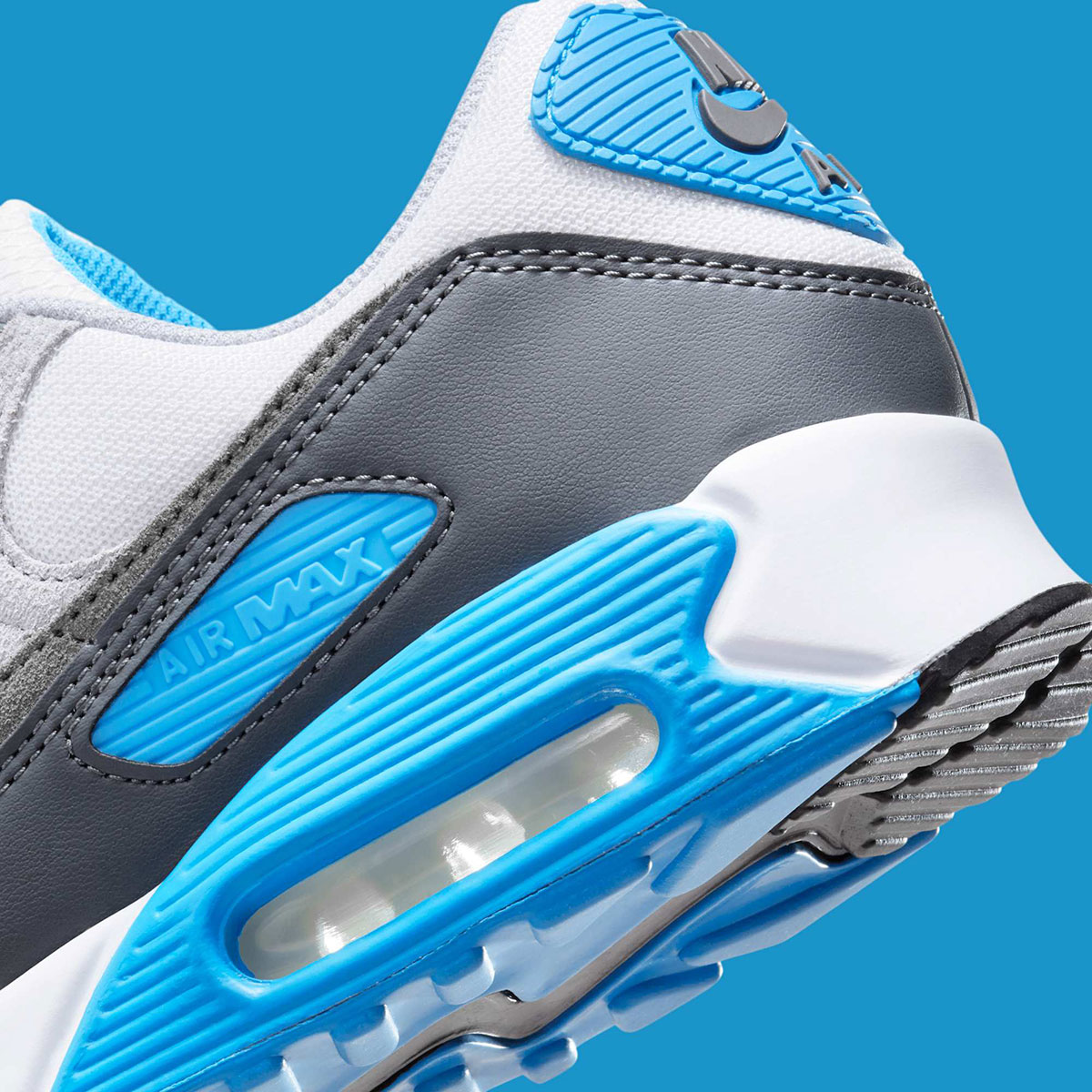 Nike Air Max 90 Platinum Tint Blue Lightning Wolf Grey Dm0029 019 8