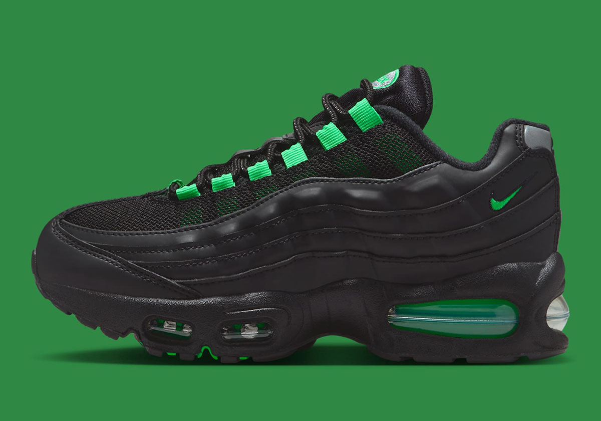Nike Air Max 95 Og Gs Black Green Shock Pearl Grey Ii4130 009 6