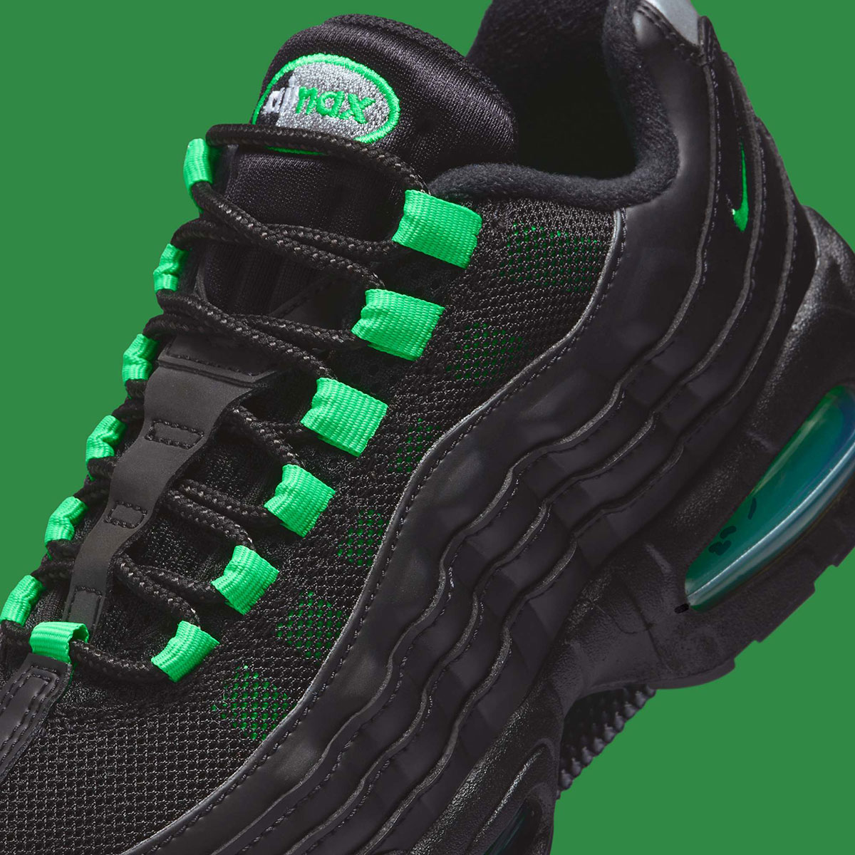 Nike Air Max 95 Og Gs Black Green Shock Pearl Grey Ii4130 009 8