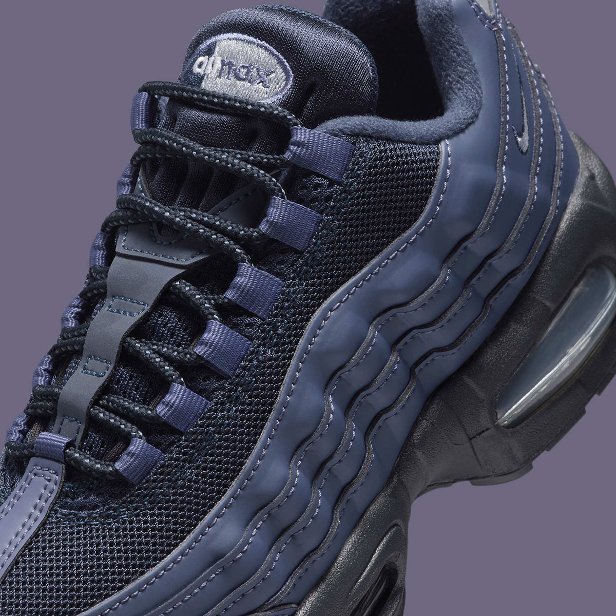 Nike Air Max 95 Og Gs Sanded Purple Wolf Grey Obsidian Metallic Silver Ii4130 500 2