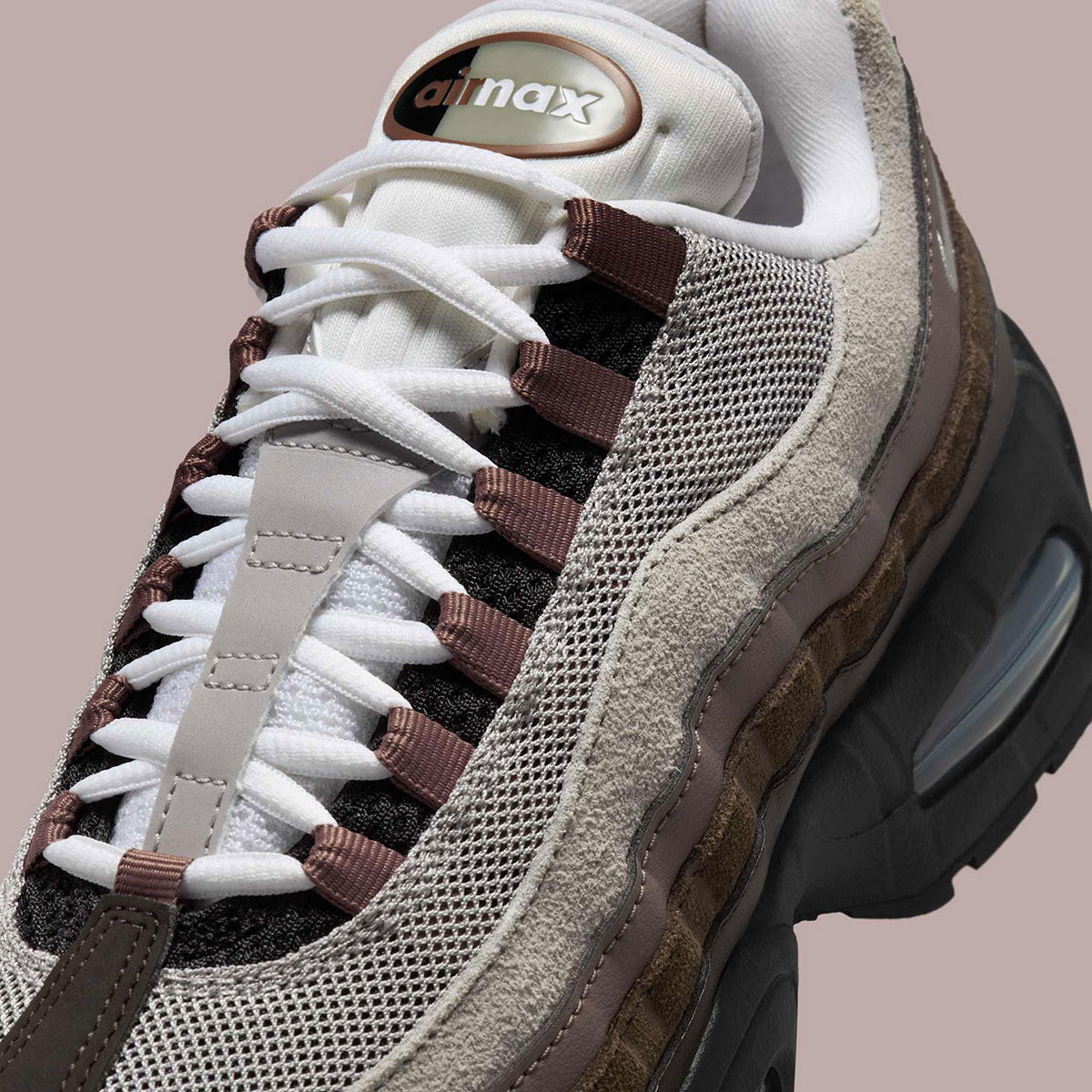 Nike Air Max 95 Velvet Brown Pearl Grey Baroque Brown Orewood Brown Smokey Mauve Black Ib6396 200 4