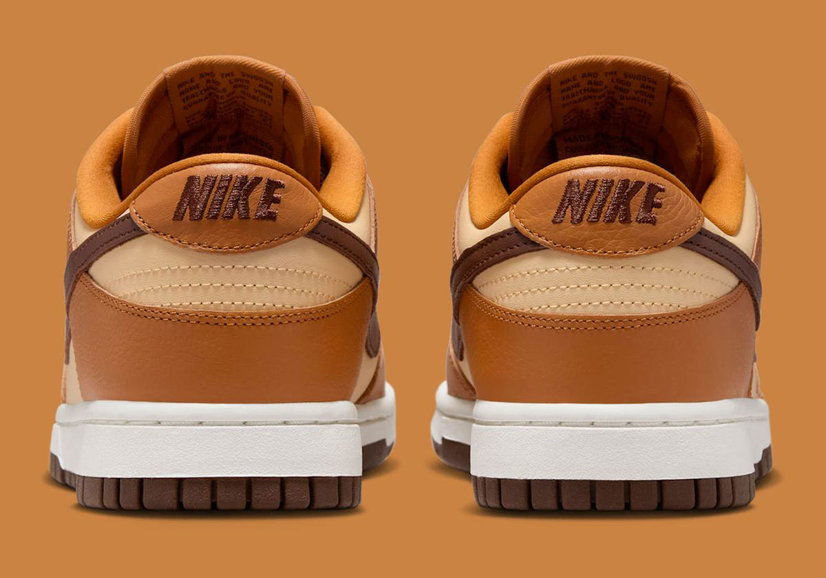 Nike Dunk Low Cherry Charm Desert Ochre Pale Vanilla Sail Fauna Brown Hq7487 700 9