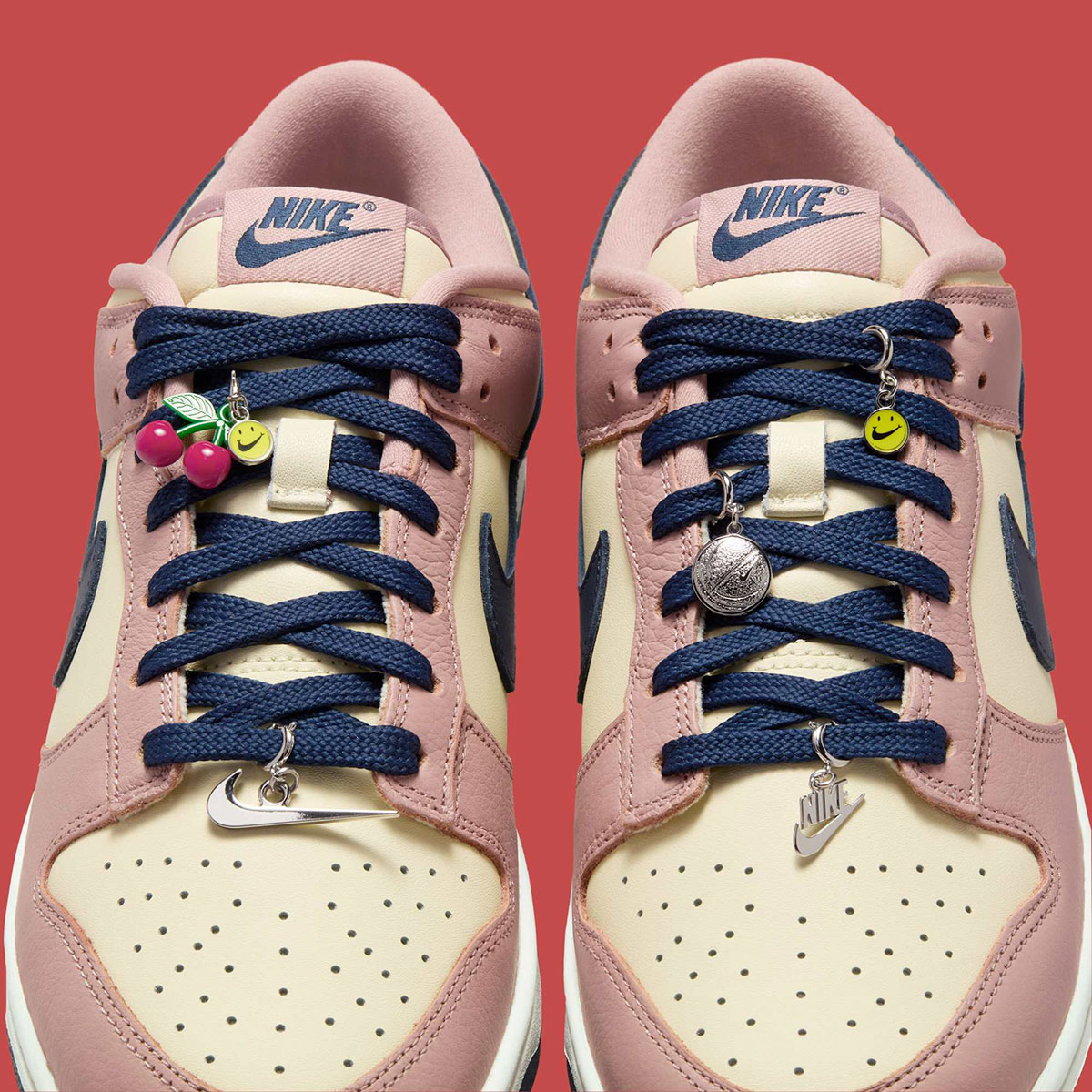 Nike Dunk Low Cherry Charm Particle Pink Coconut Milk Sail Midnight Navy Hq7487 600 2