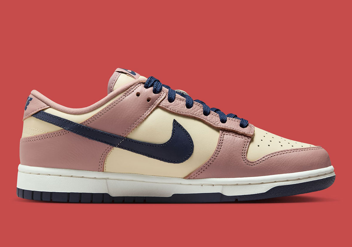 Nike Dunk Low Cherry Charm Particle Pink Coconut Milk Sail Midnight Navy Hq7487 600 7