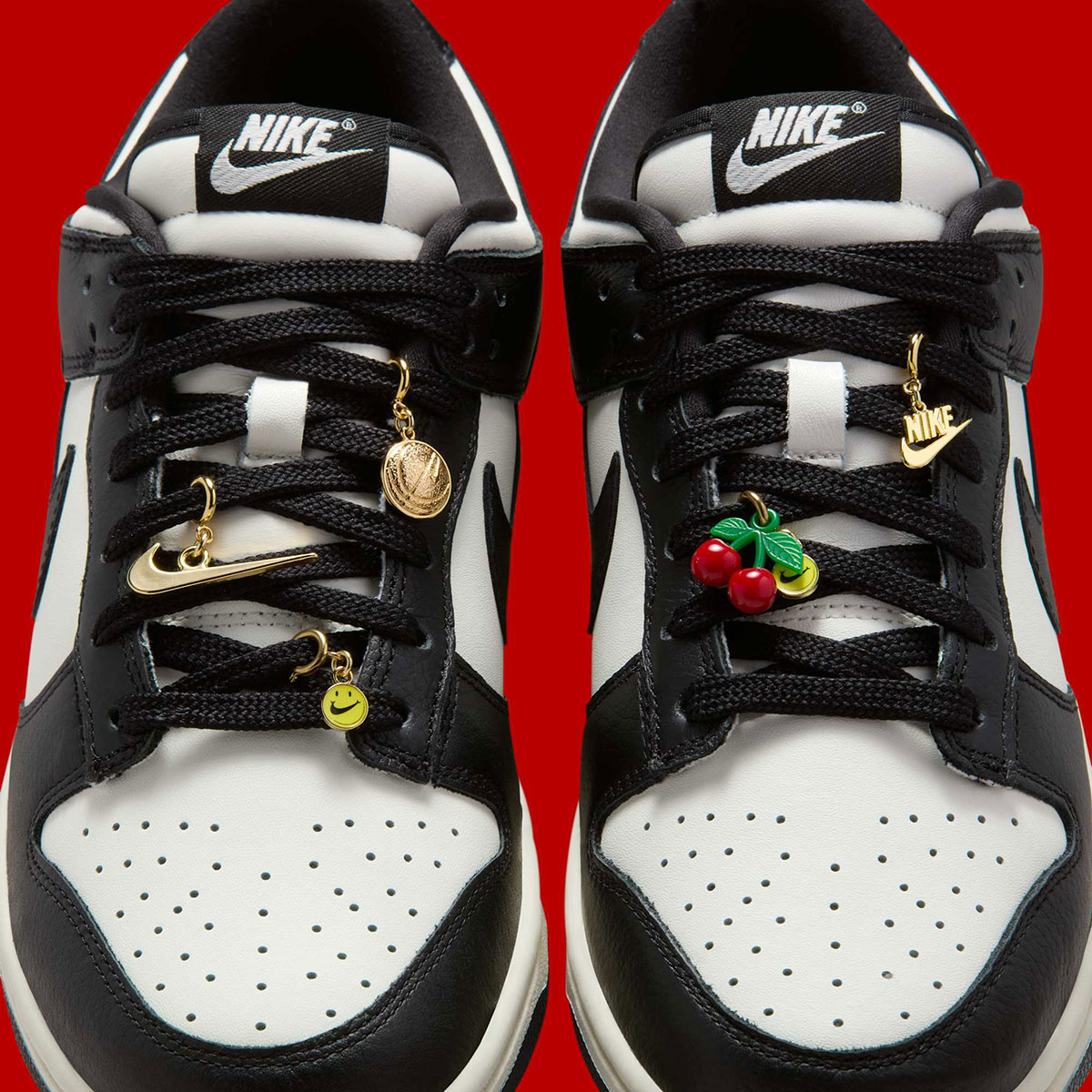 Nike Dunk Low Cherry Charm White Black Hq7487 100 5