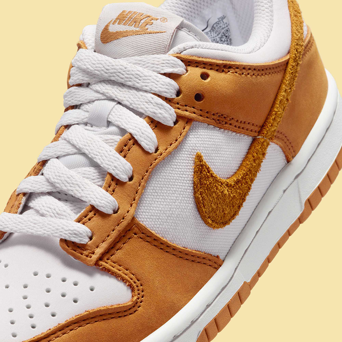 Nike Dunk Low Gs Vast Grey Desert Ochre White Hq9293 001 4
