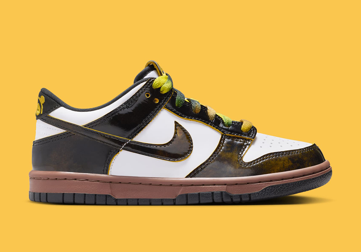 Nike Dunk Low Panda Gs Black Yellow Hq9294 100 1