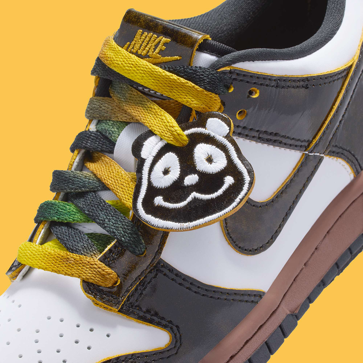 Nike Dunk Low Panda Gs Black Yellow Hq9294 100 4