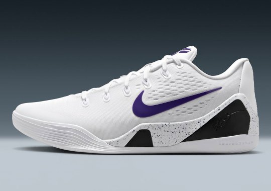 Official Images Of The Nike Kobe 9 EM Protro “White/Court Purple”